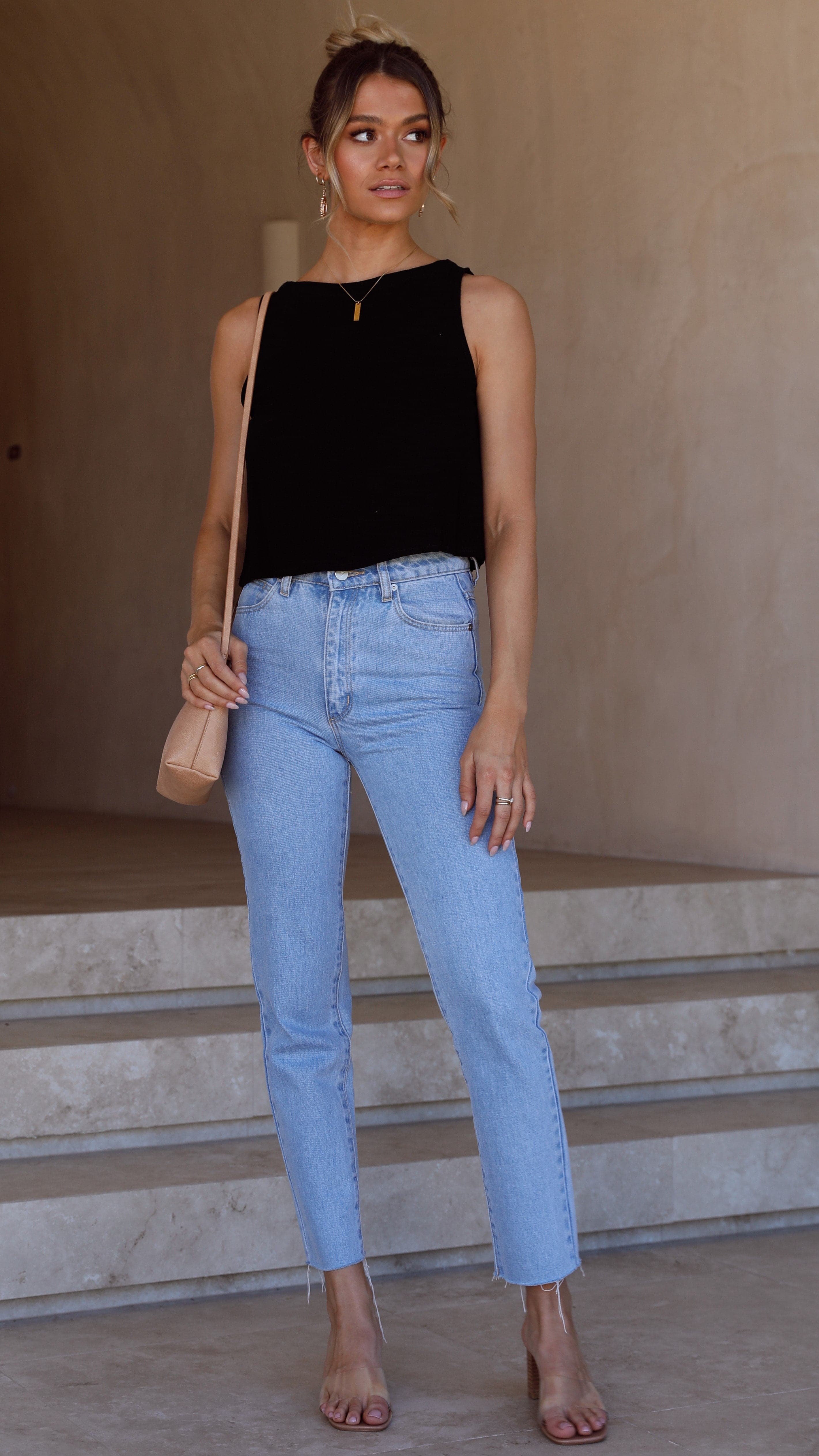 Persephone Crop Top Black