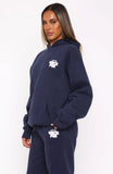 With Love Always Oversized Hoodie Navy