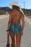 Good Trouble Mini Dress Agave Viper