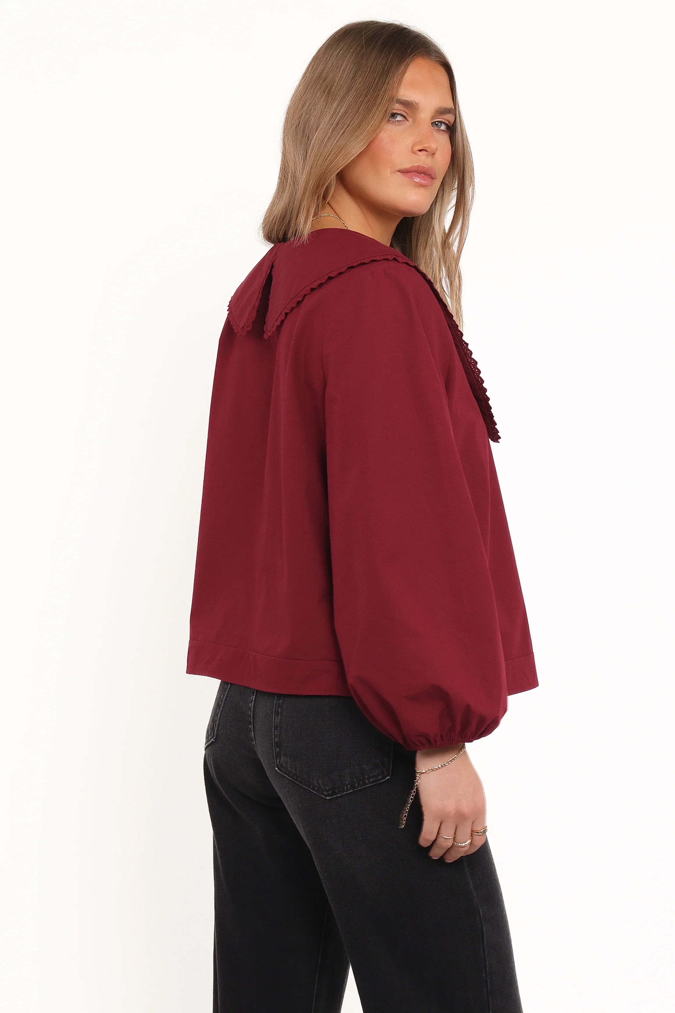 Kenna Long Sleeve Top Burg