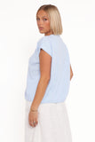 Mariana Knit Vest Pale Blue
