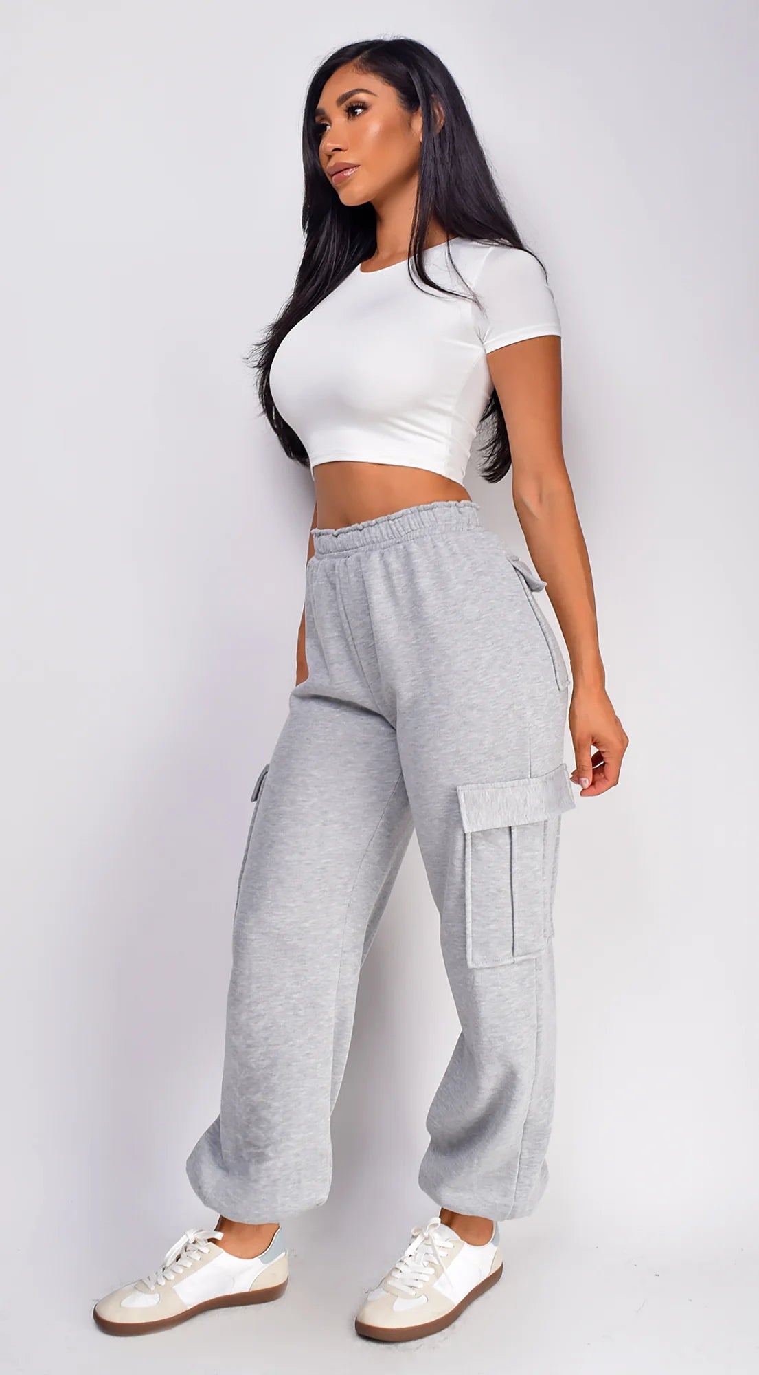 Rest Day Oversized Cargo Joggers Gray