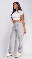 Rest Day Oversized Cargo Joggers Gray