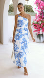 Nalani Maxi Dress Blue Floral