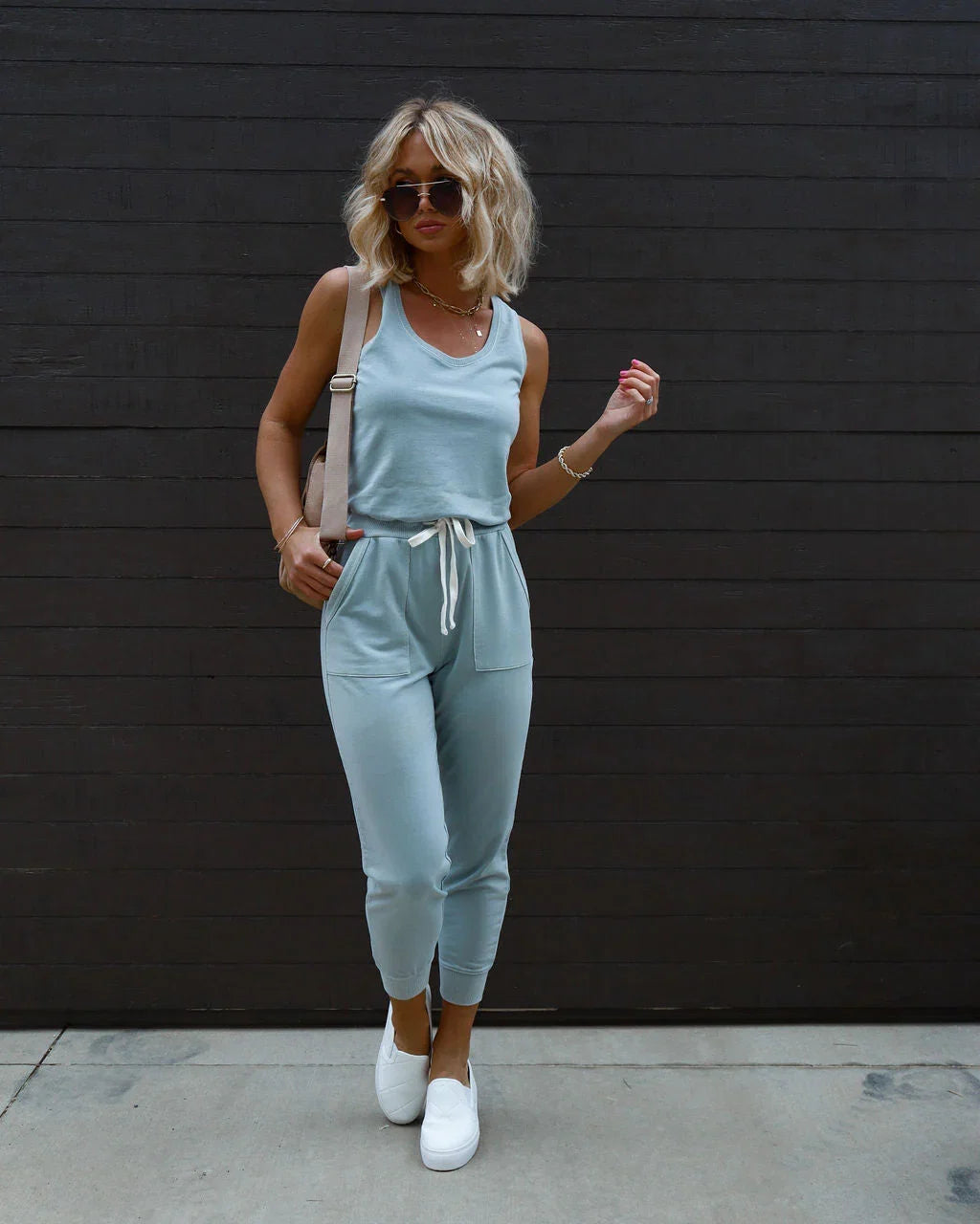Placerville Pocketed Drawstring Jumpsuit