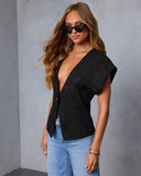 Vitta Front Button Top