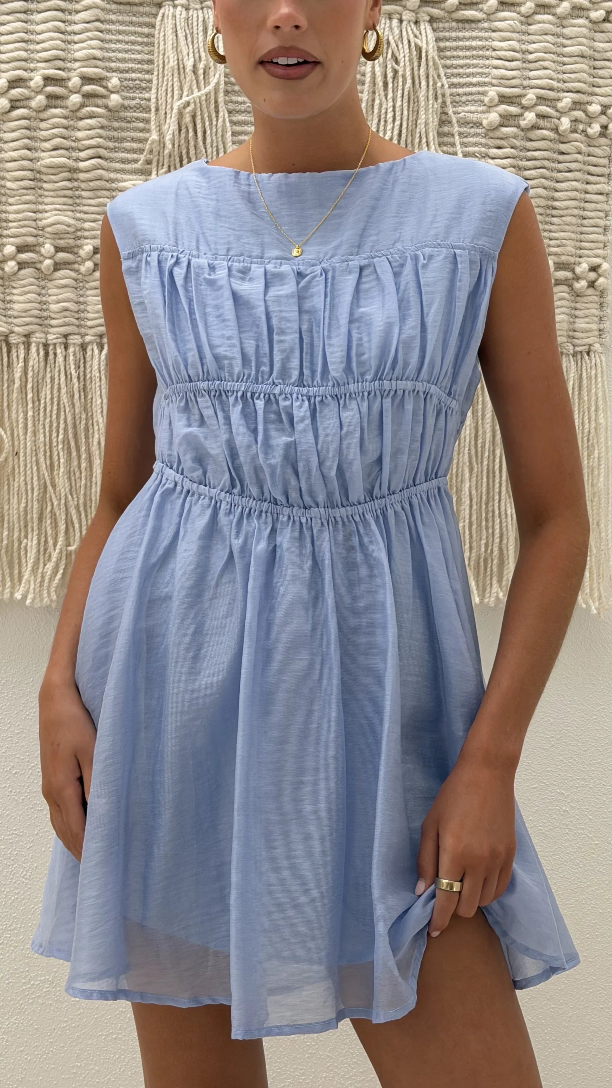 Masha Mini Dress Blue