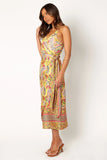 Clement Wrap Midi Dress Tropical