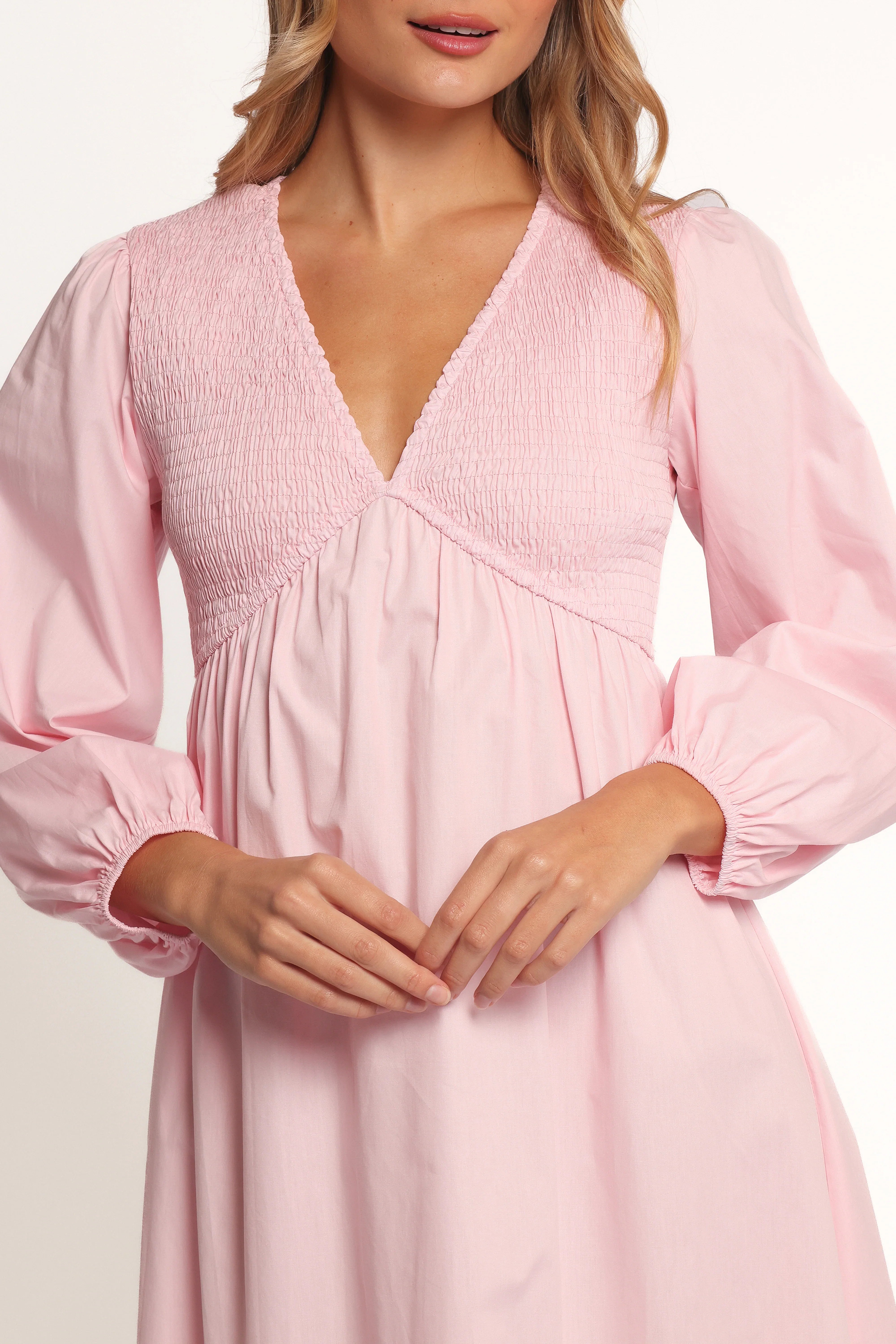 Ilyana Long Sleeve Maxi Dress Pink