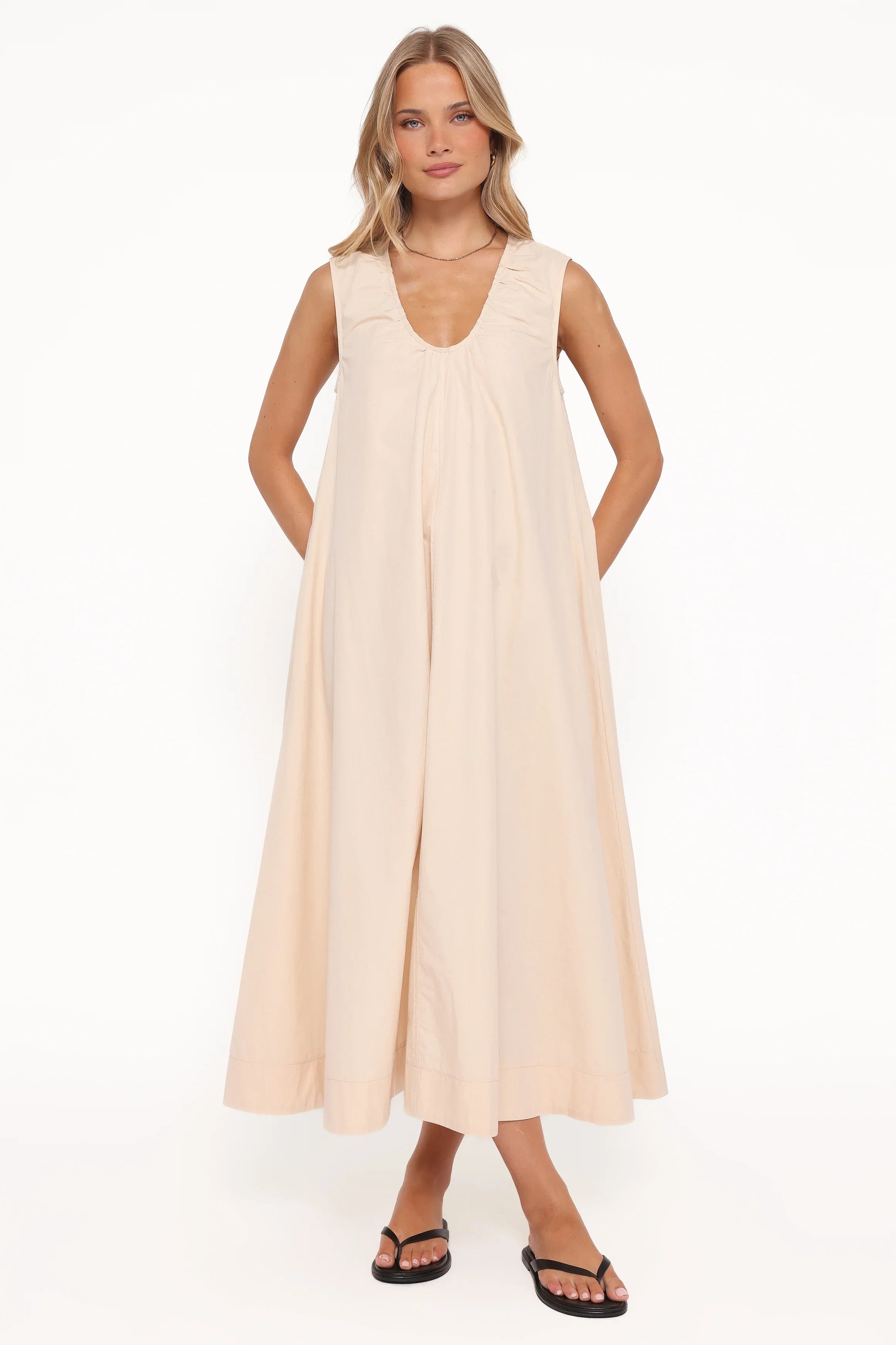 Laurita Maxi Dress Oatmeal