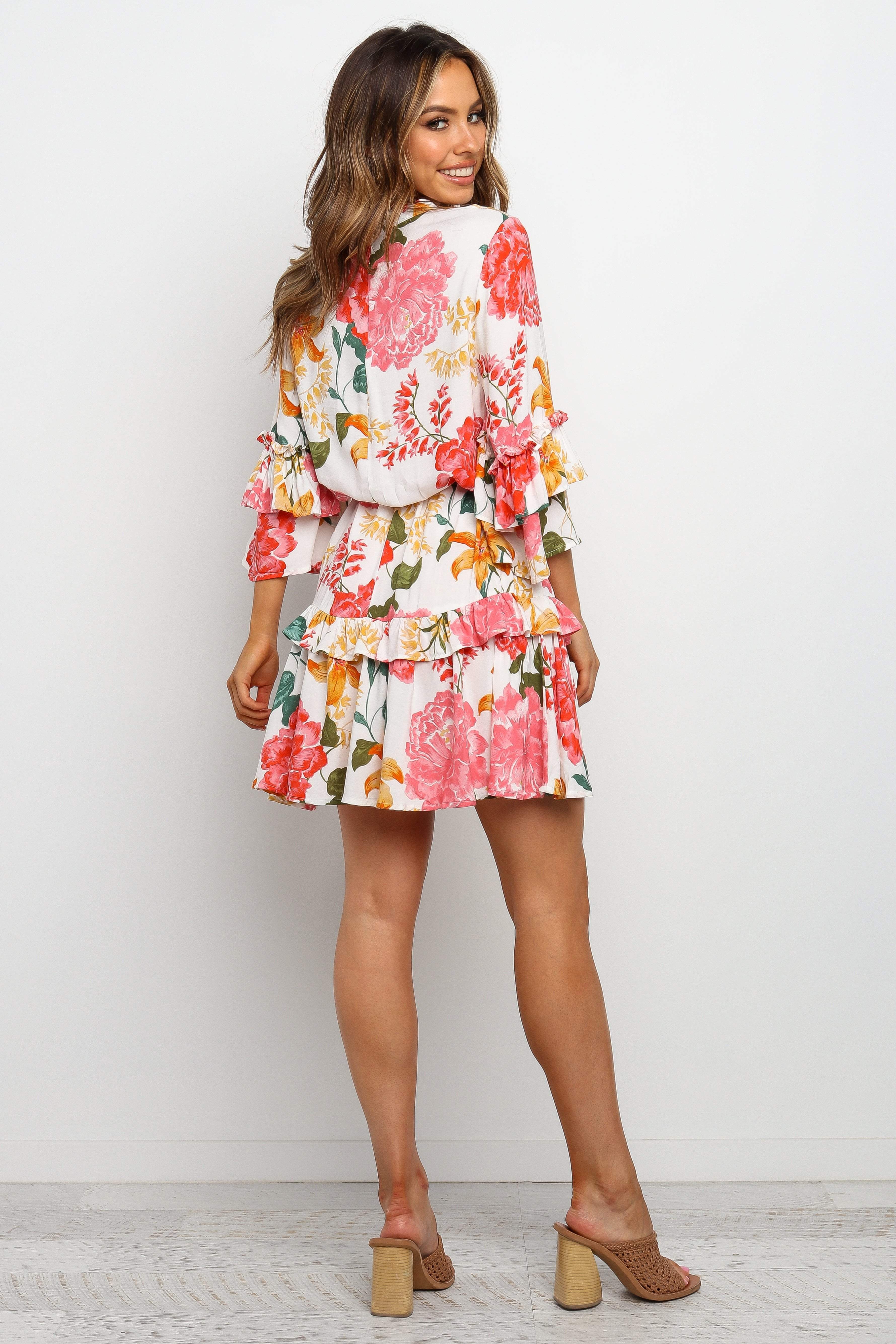 Peta Dress White