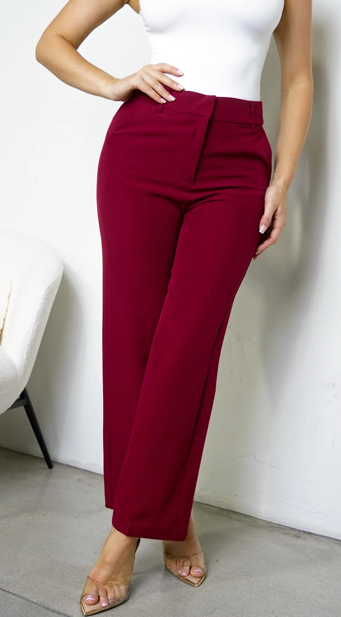 Rivane Pants Burgundy
