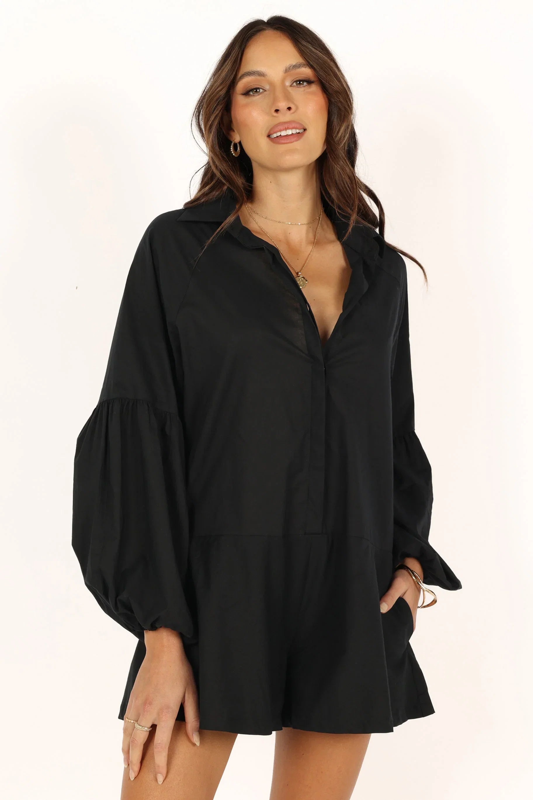 Elsa Romper Black