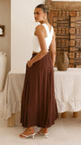 Aria Wide Leg Pants Chocolate