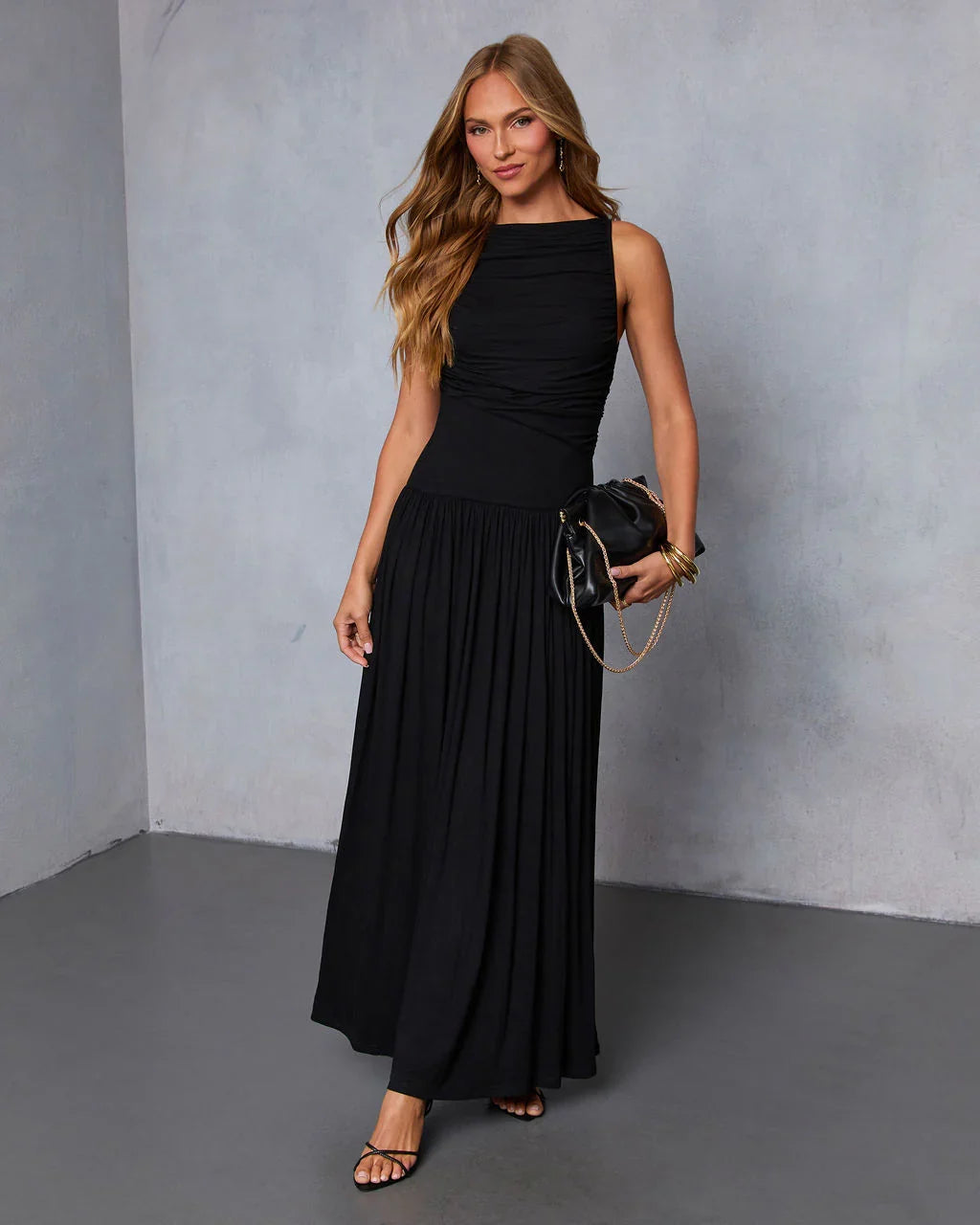 Mette Ruched Maxi Dress