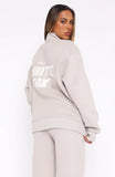 Offstage Zip Front Sweater Moon