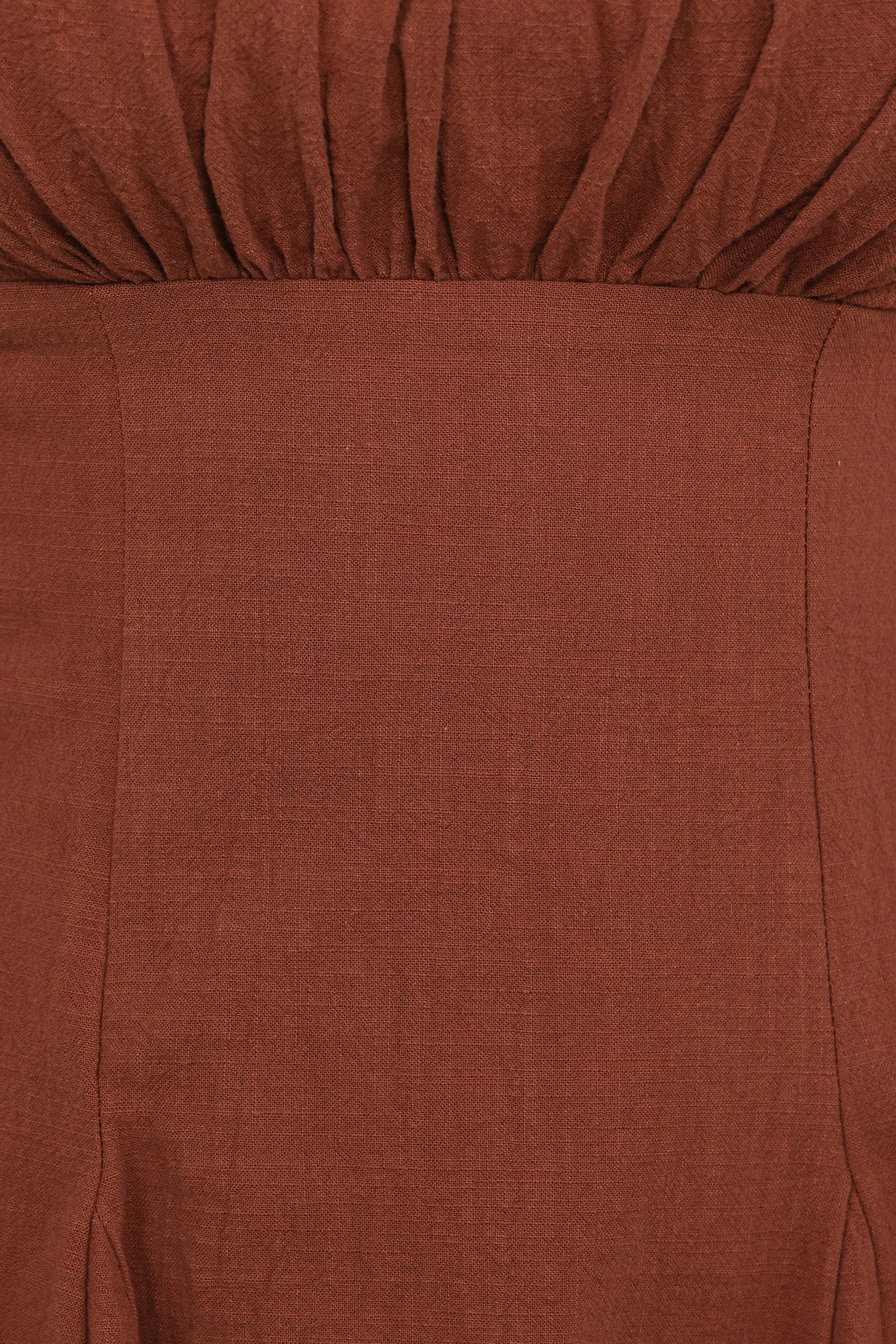 Anora Mini Dress Cognac