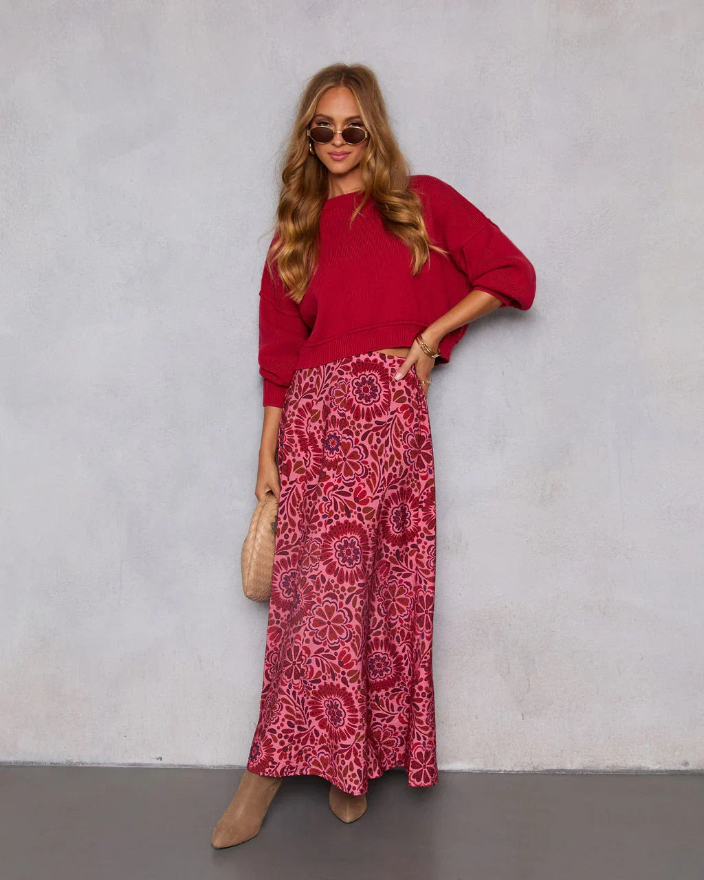 Elouise Cropped Crewneck Sweater