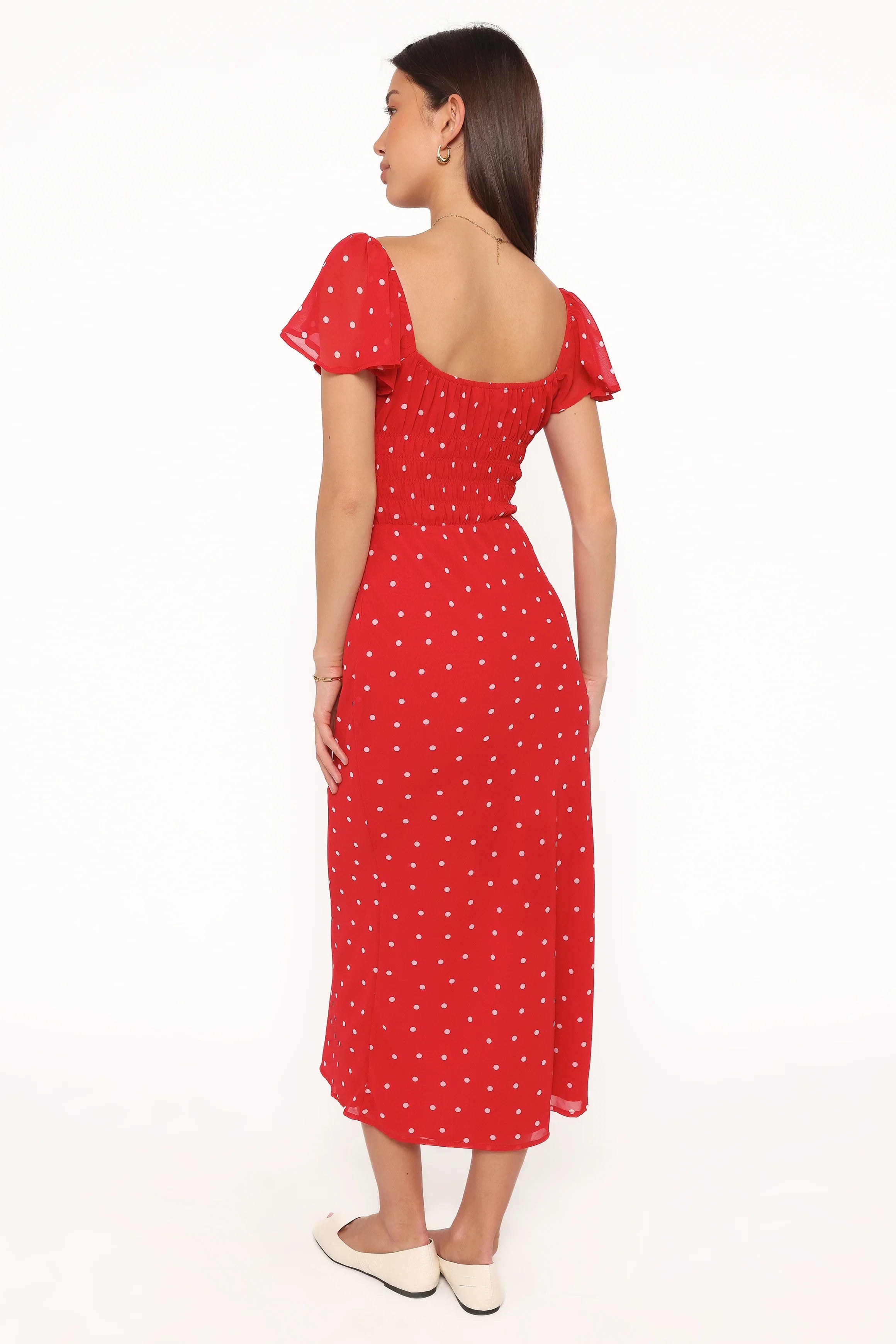 Sherrie Maxi Dress Red Polka Dot