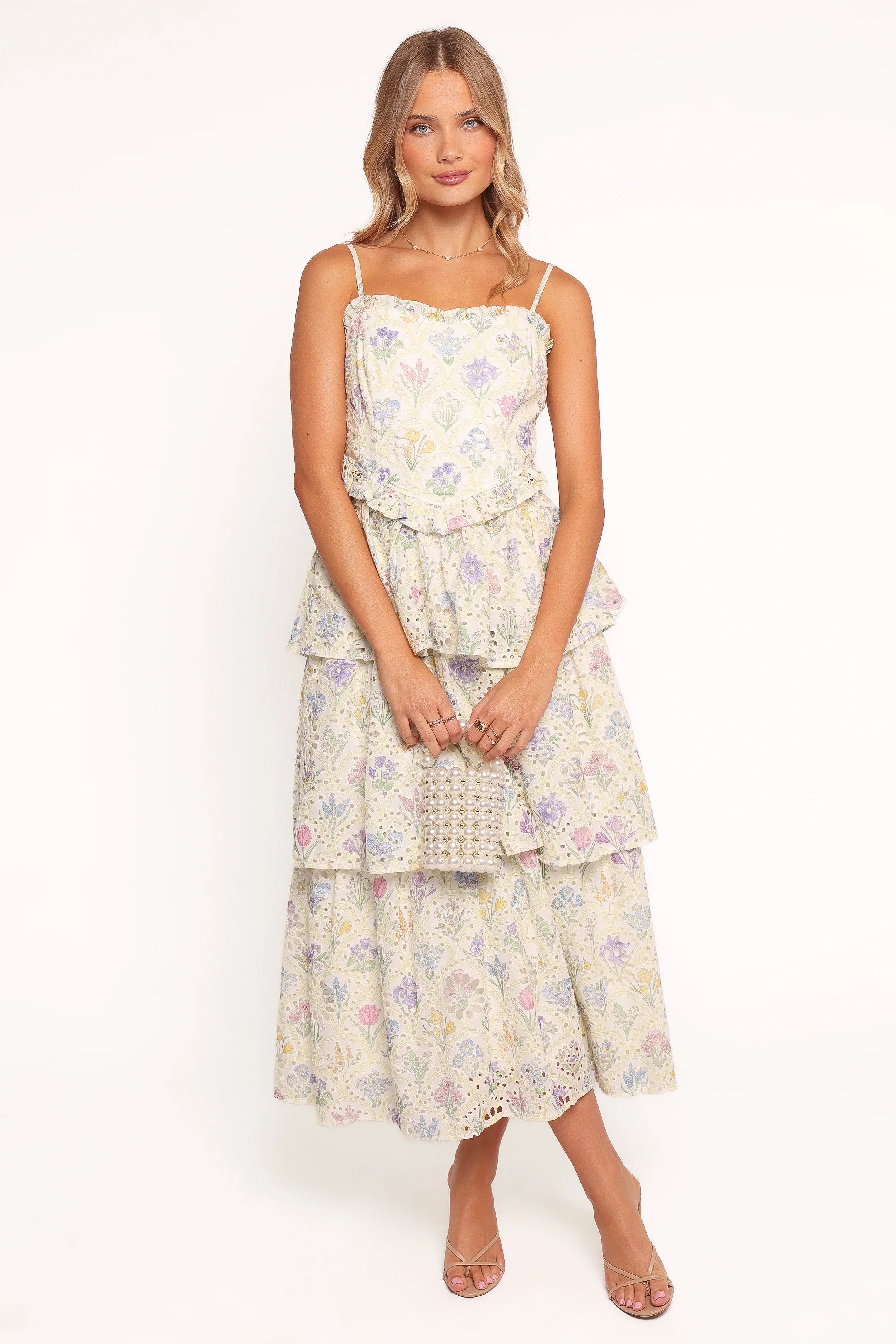Iveta Midi Dress Multi Floral