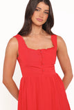 Melrose Midi Dress Red