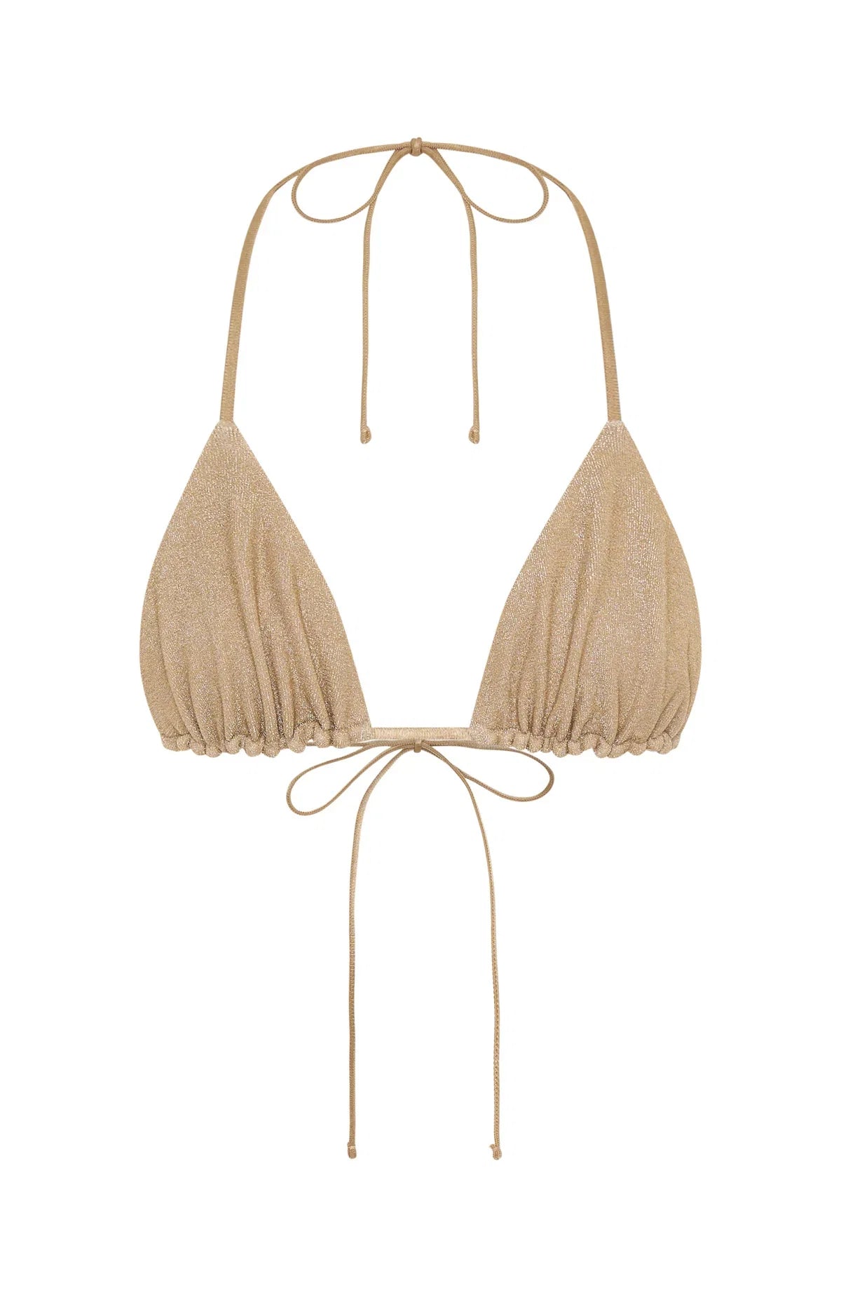Matera Bikini Top Gold Shimmer