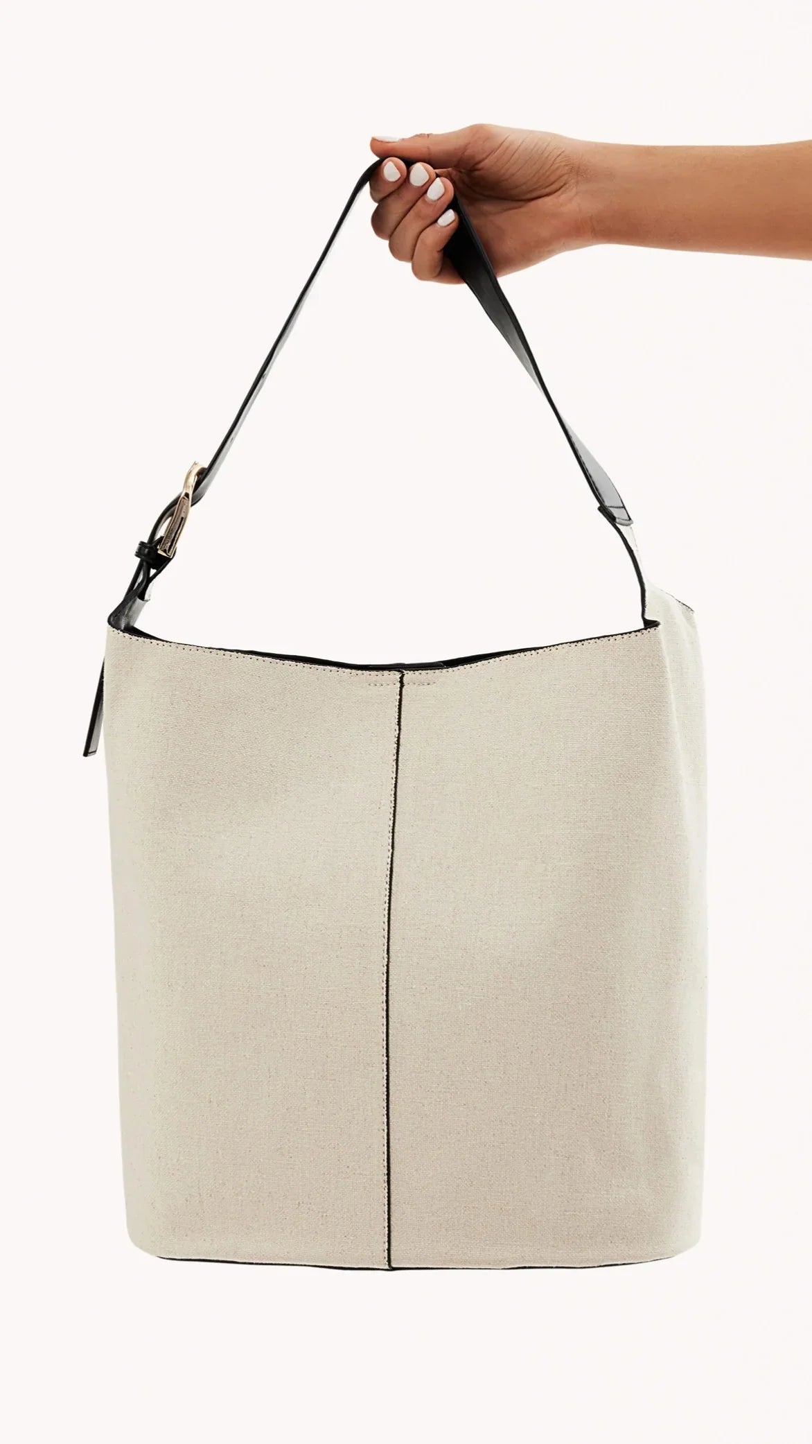 Cali Shoulder Bag Bone Linen