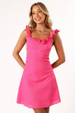 Libbie Mini Dress Hot Pink