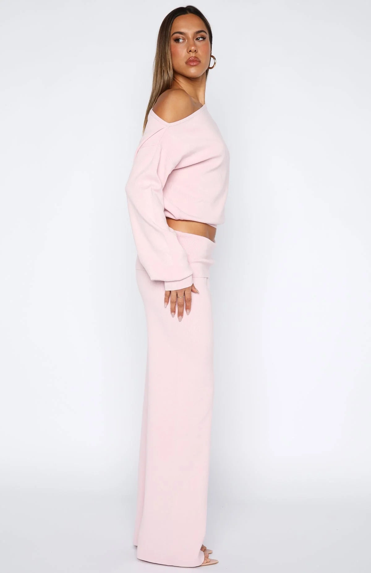 Cant Find The Words Knit Pants Pink