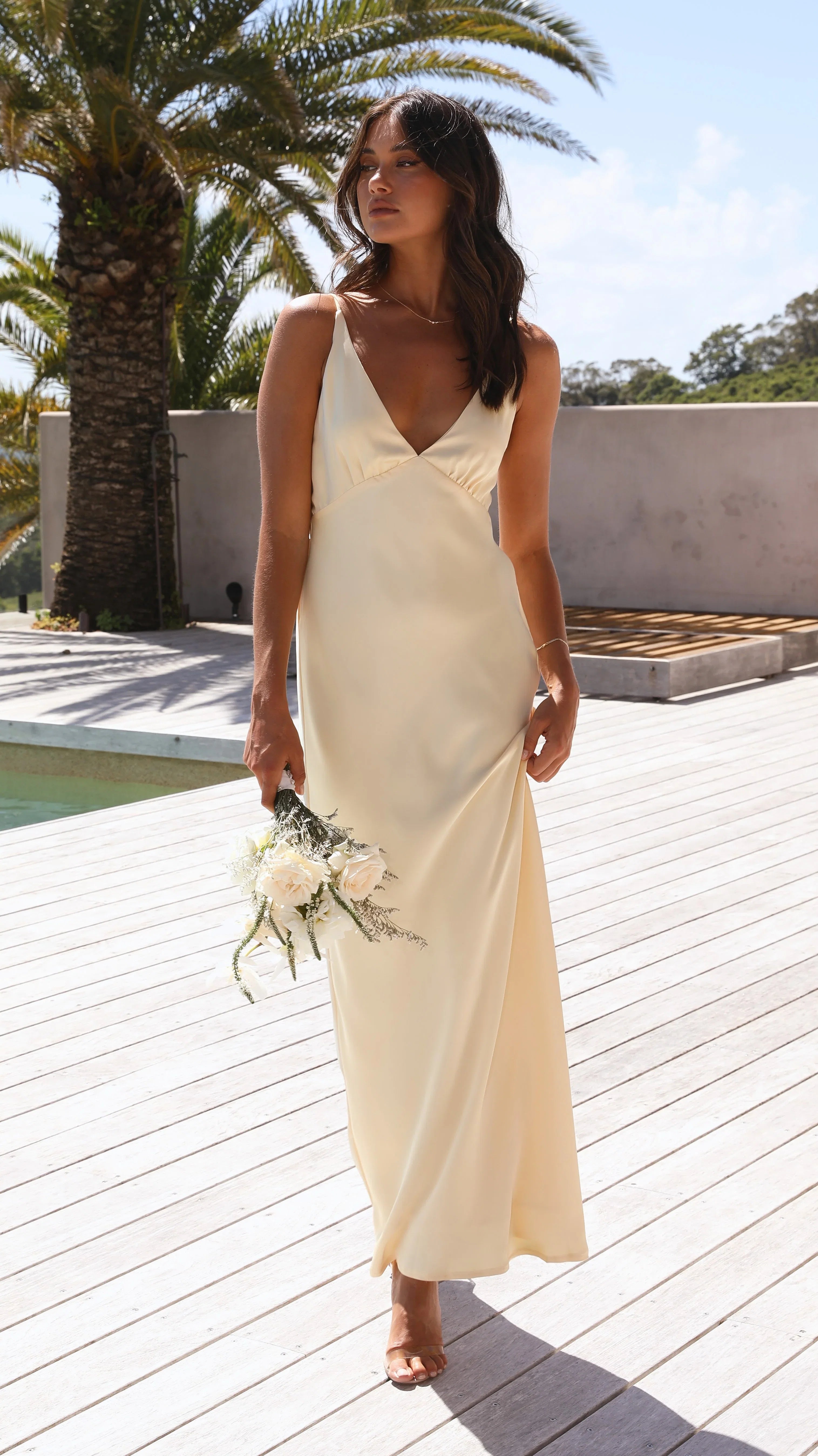 Ziah Maxi Dress Lemon
