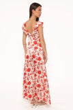 Enala Maxi Dress Red Floral