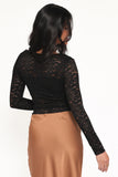 Iveta Lace Top Black
