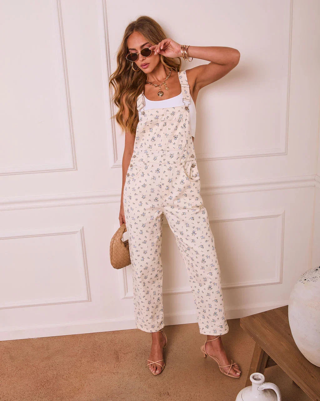 Lush Blossom Floral Overalls
