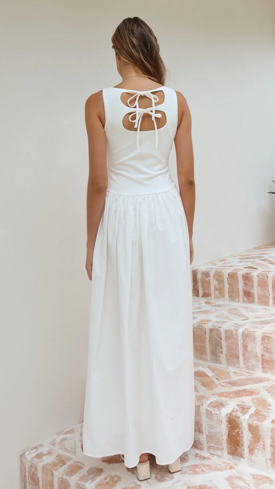 Alita Maxi Dress White