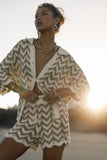 Cherie Knit Shirt Gold White