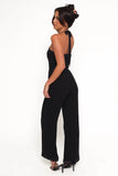 Amhran Halter Jumpsuit Black