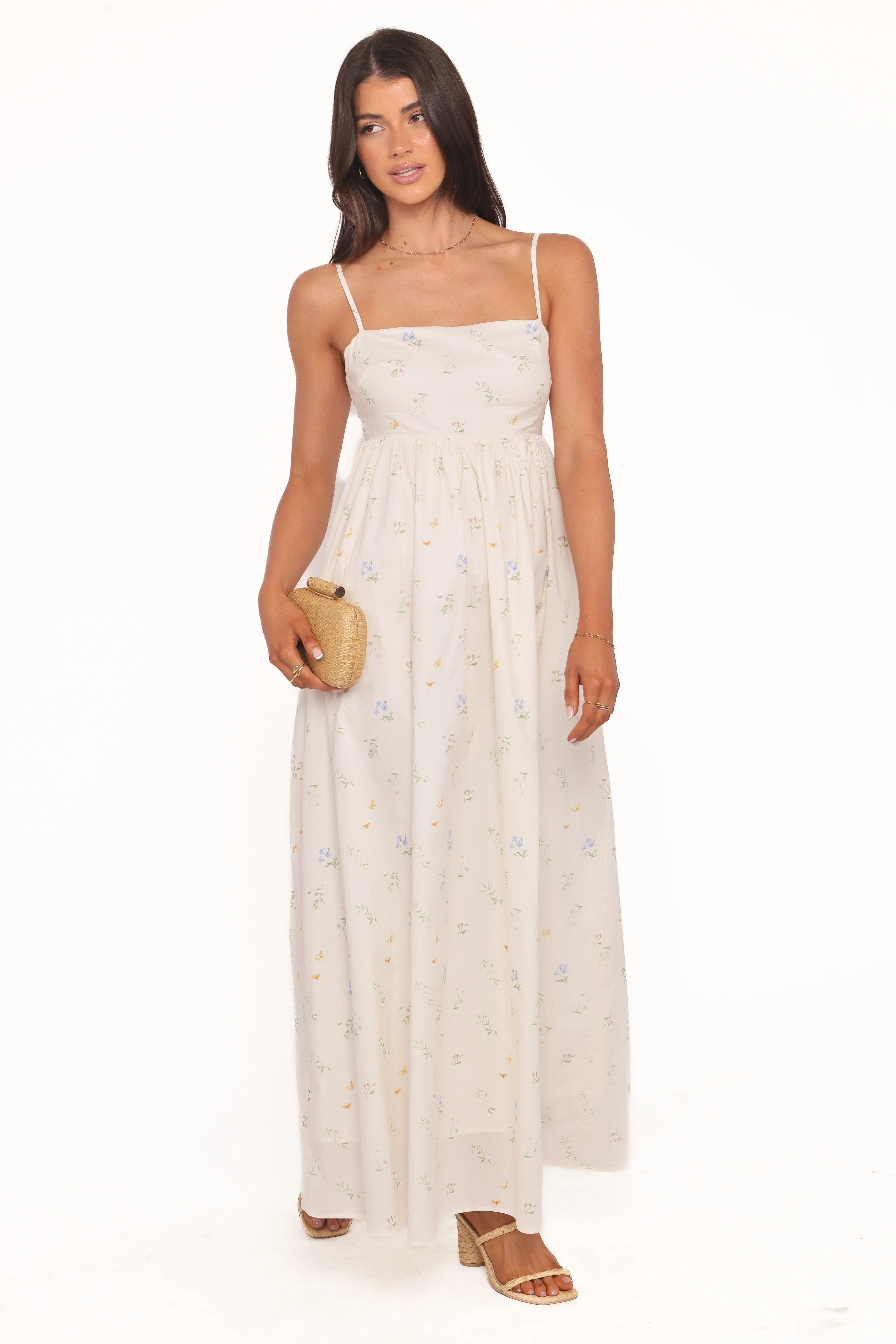 Odessa Maxi Dress White Floral