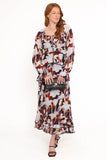 Kasey Maxi Dress Blurred Floral