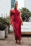 Jeannie Maxi Dress Dark Red