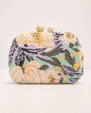 Dewy Garden Floral Sequin Clutch