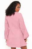 Amaya Long Sleeve Mini Dress Pink