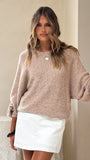 Isabella Knit Sweater Oatmeal