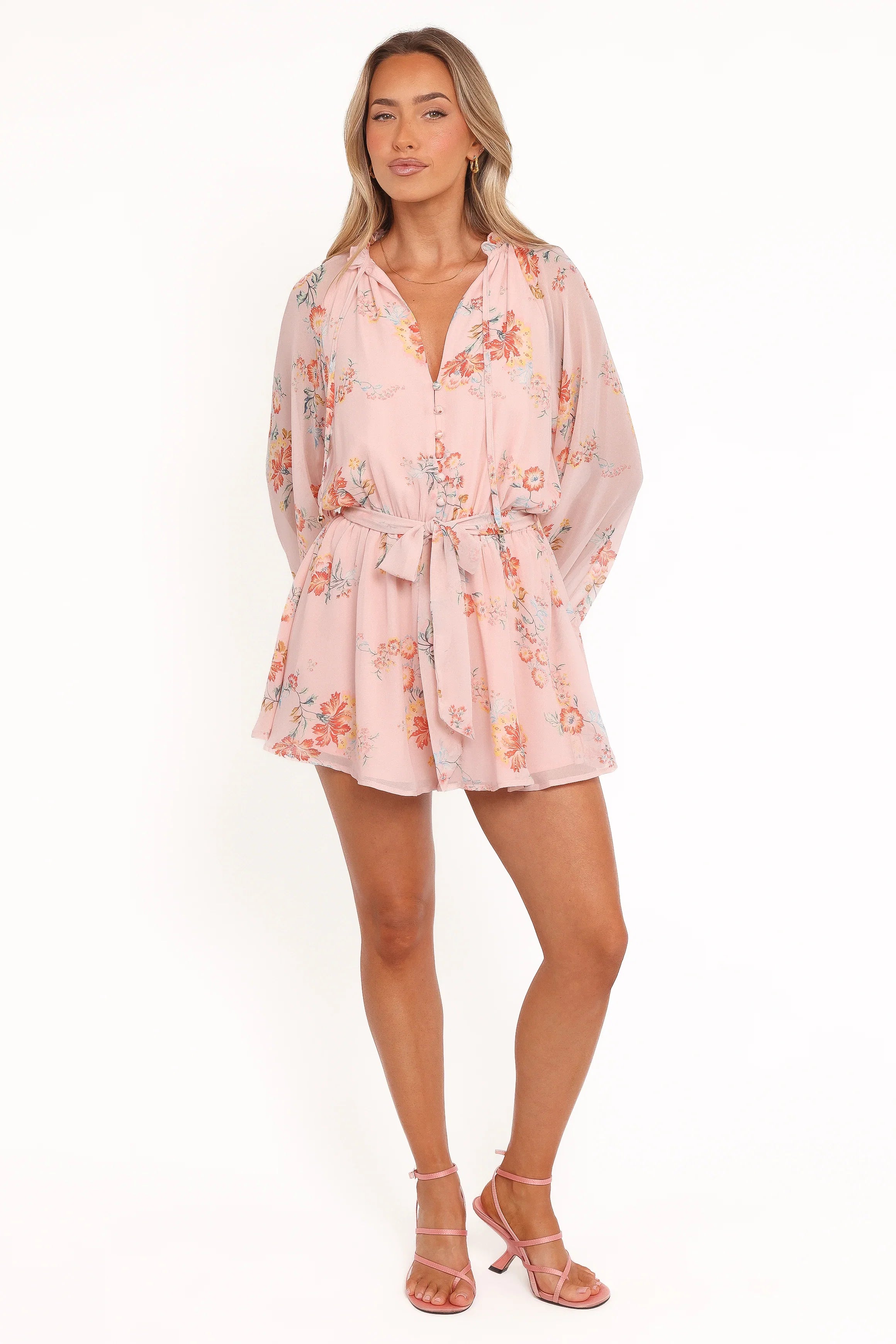 Michelle Romper Paisley Peach