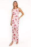 Brissa Maxi Dress Pink Floral