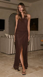 Amanda Maxi Dress Chocolate