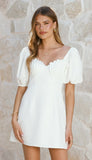 Ariel Bustier Mini Dress White