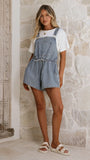 Becka Denim Playsuit Mid Blue Wash