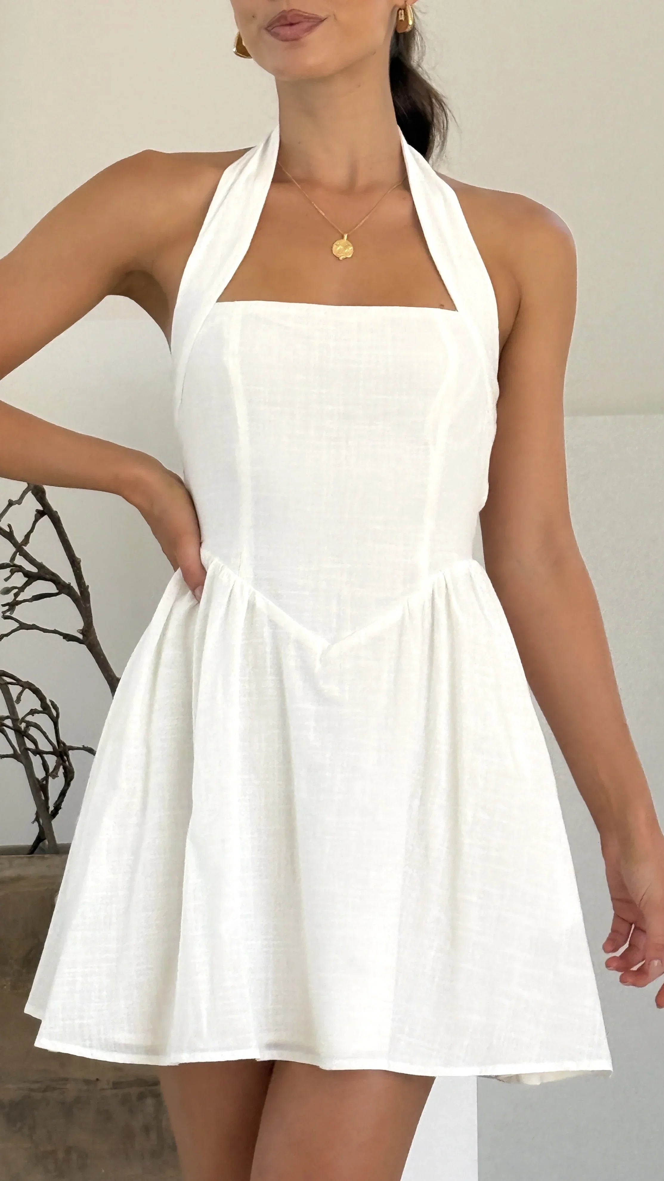 Peyton Mini Dress White