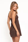 Jasmine Mini Dress Brown