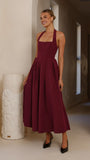 Kristen Maxi Dress Wine